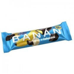 Traditional Czech Figaro Banan v Cokolade Banana in Chocolate 40g Bar Jelly